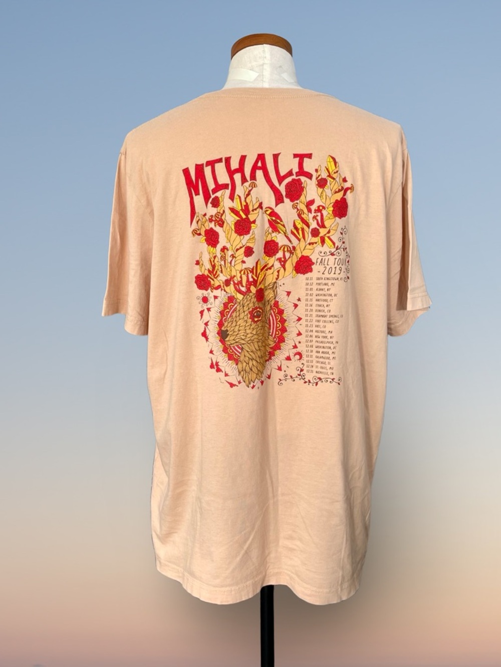 Mihali 2019 Summer Tour Shirt Short Sleeve Tagless Concert Tee SzL, XL - Picture 3 of 5